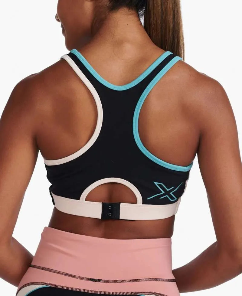 2XU Form Swift Block Crop, Damen, Rosette/Peach Whip