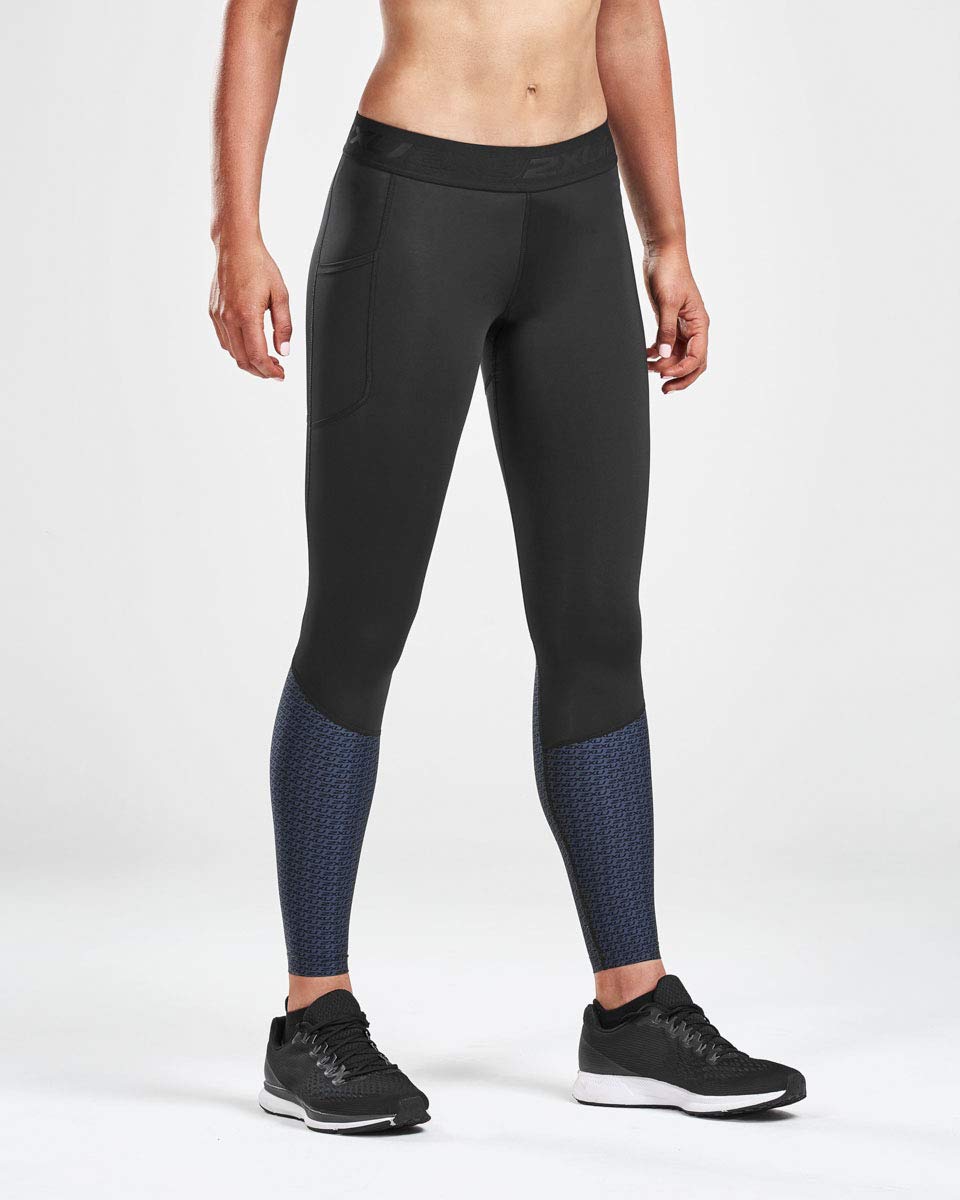 2XU Accelerate Compression Tights Damen - Black/grey Reflective
