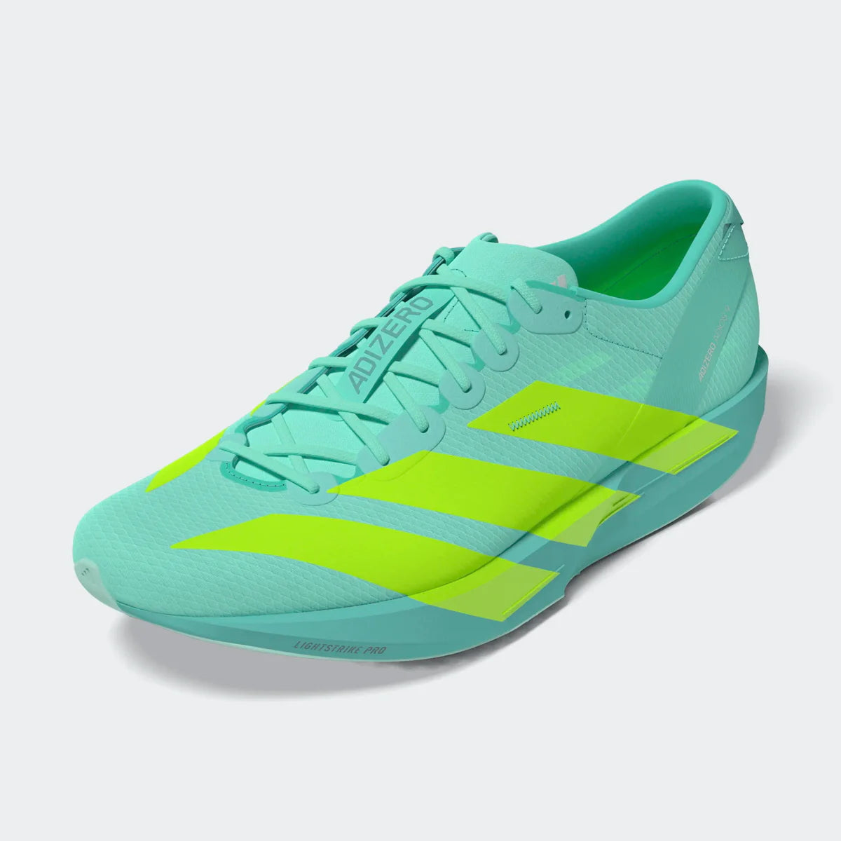 Adidas ADIZERO ADIOS 9 Herren Laufschuh – Flash Aqua/Lucid Lemon/Zero Mint