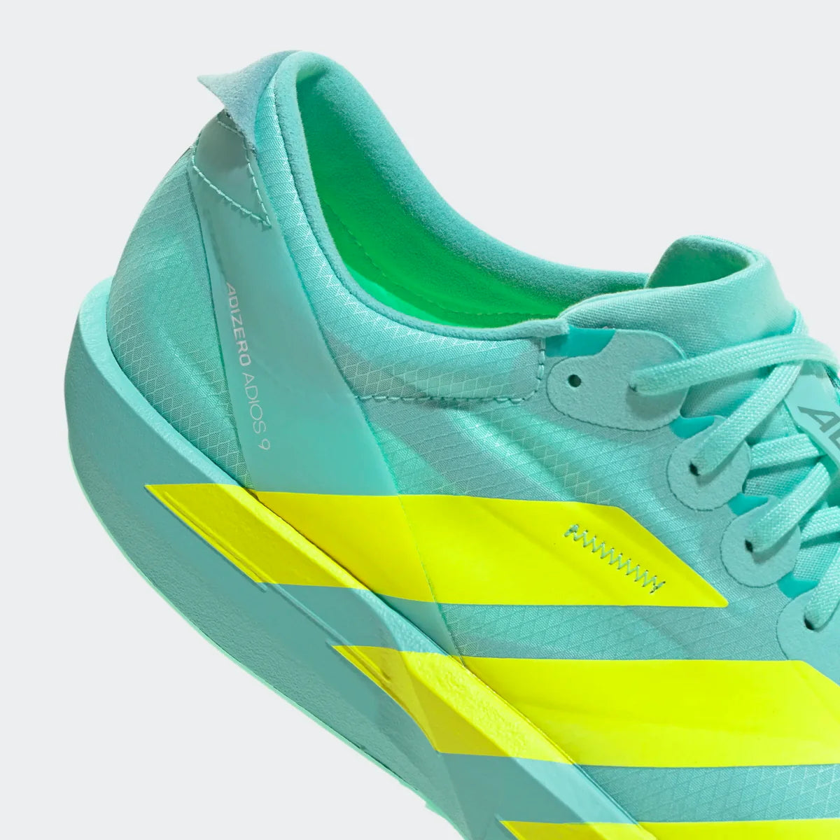 Adidas ADIZERO ADIOS 9 Herren Laufschuh – Flash Aqua/Lucid Lemon/Zero Mint