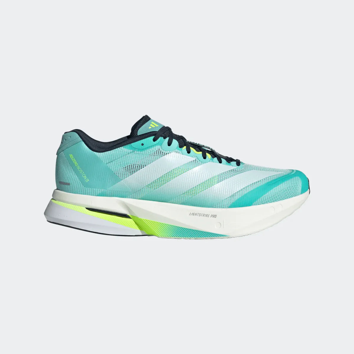 Adidas ADIZERO BOSTON 13, Laufschuh, Herrren, Flash Aqua/Cloud White/Lucid Lemon