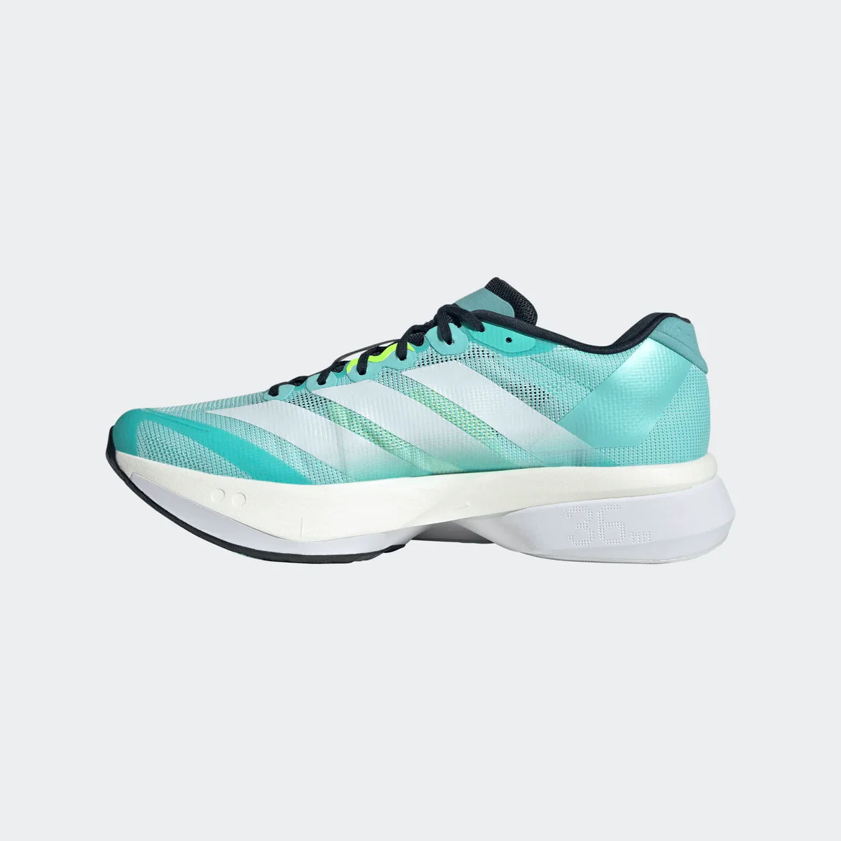 Adidas ADIZERO BOSTON 13, Laufschuh, Herrren, Flash Aqua/Cloud White/Lucid Lemon