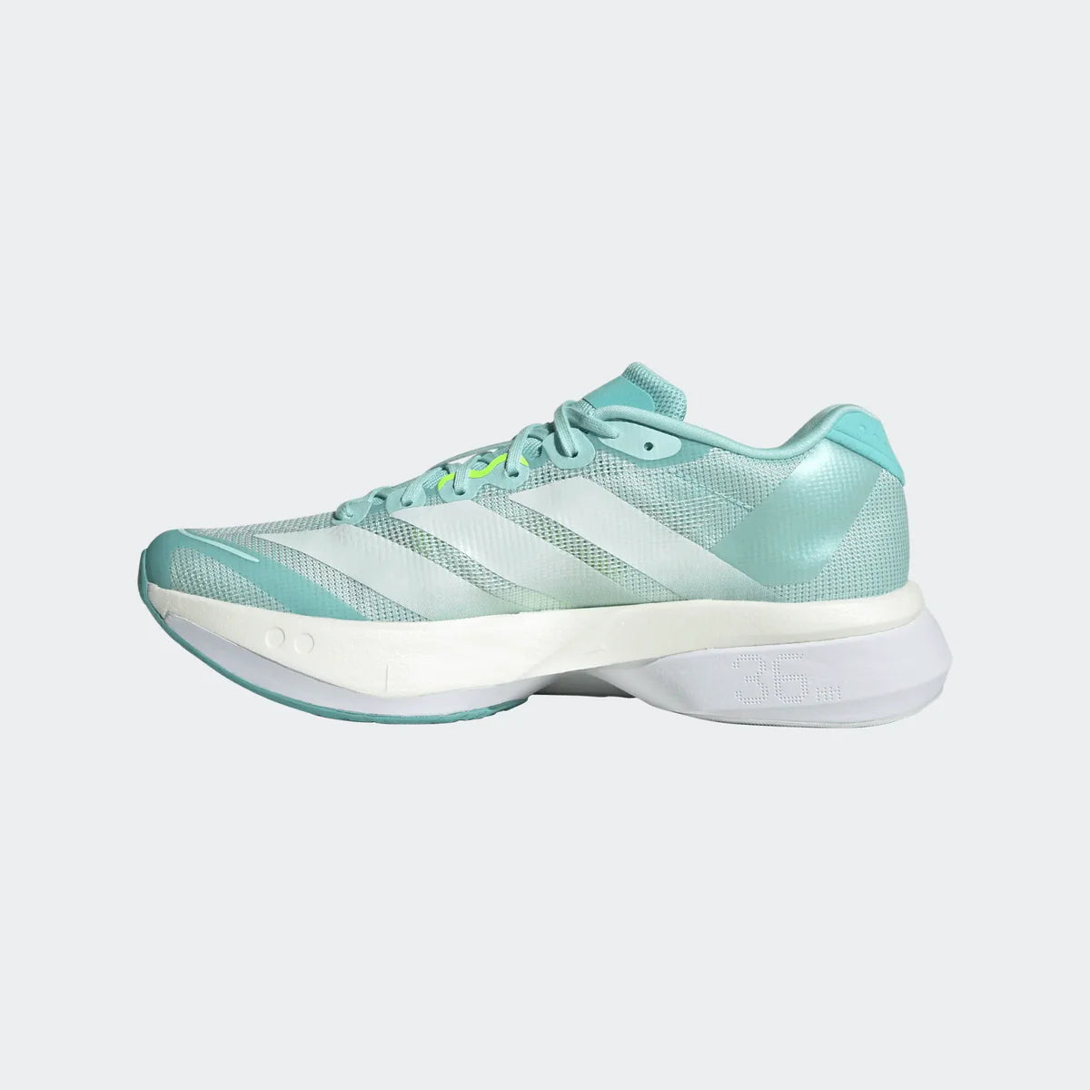 Adidas ADIZERO BOSTON 13, Laufschuh, Damen, Semi Flash Aqua/Zero Metalic/Lucid Lemon