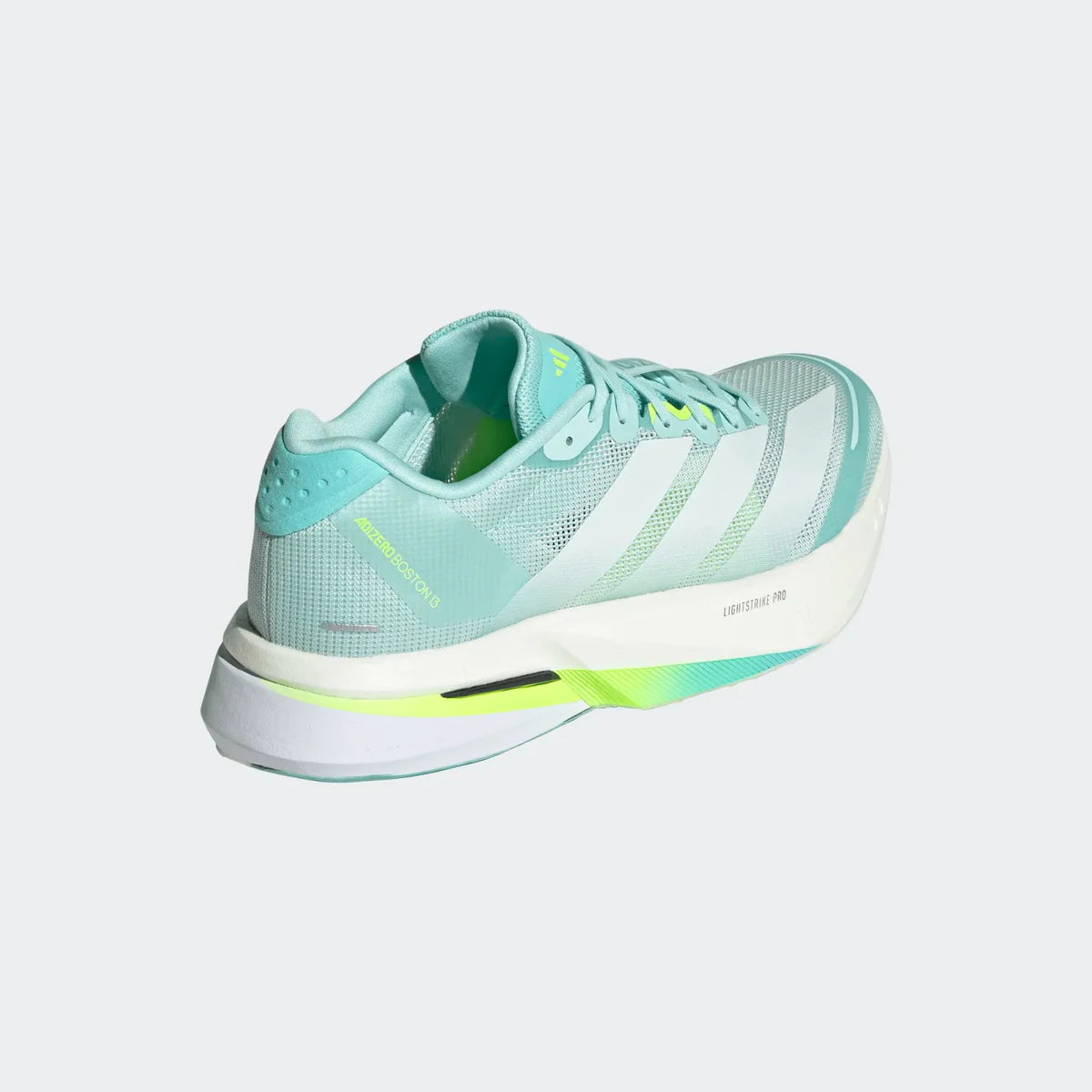 Adidas ADIZERO BOSTON 13, Laufschuh, Damen, Semi Flash Aqua/Zero Metalic/Lucid Lemon
