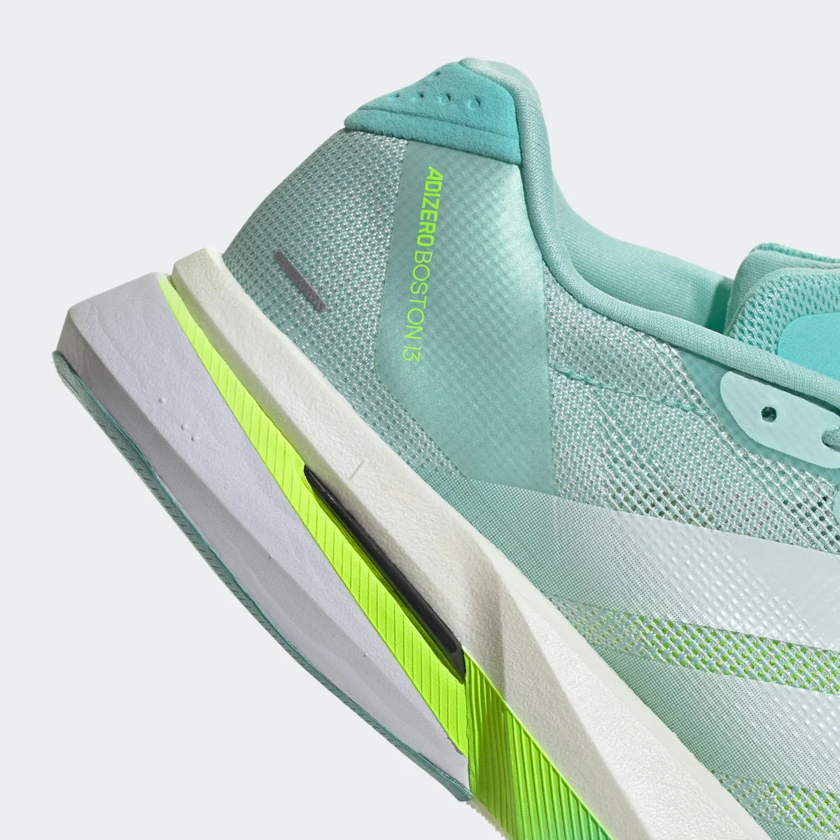 Adidas ADIZERO BOSTON 13, Laufschuh, Damen, Semi Flash Aqua/Zero Metalic/Lucid Lemon