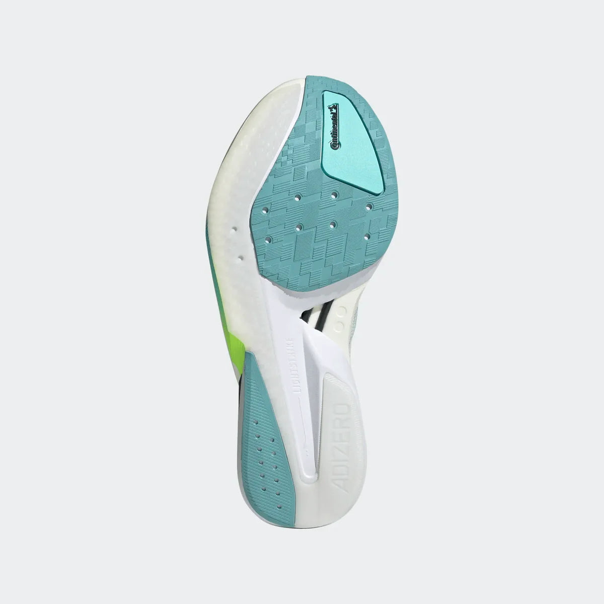 Adidas ADIZERO BOSTON 13, Laufschuh, Damen, Semi Flash Aqua/Zero Metalic/Lucid Lemon