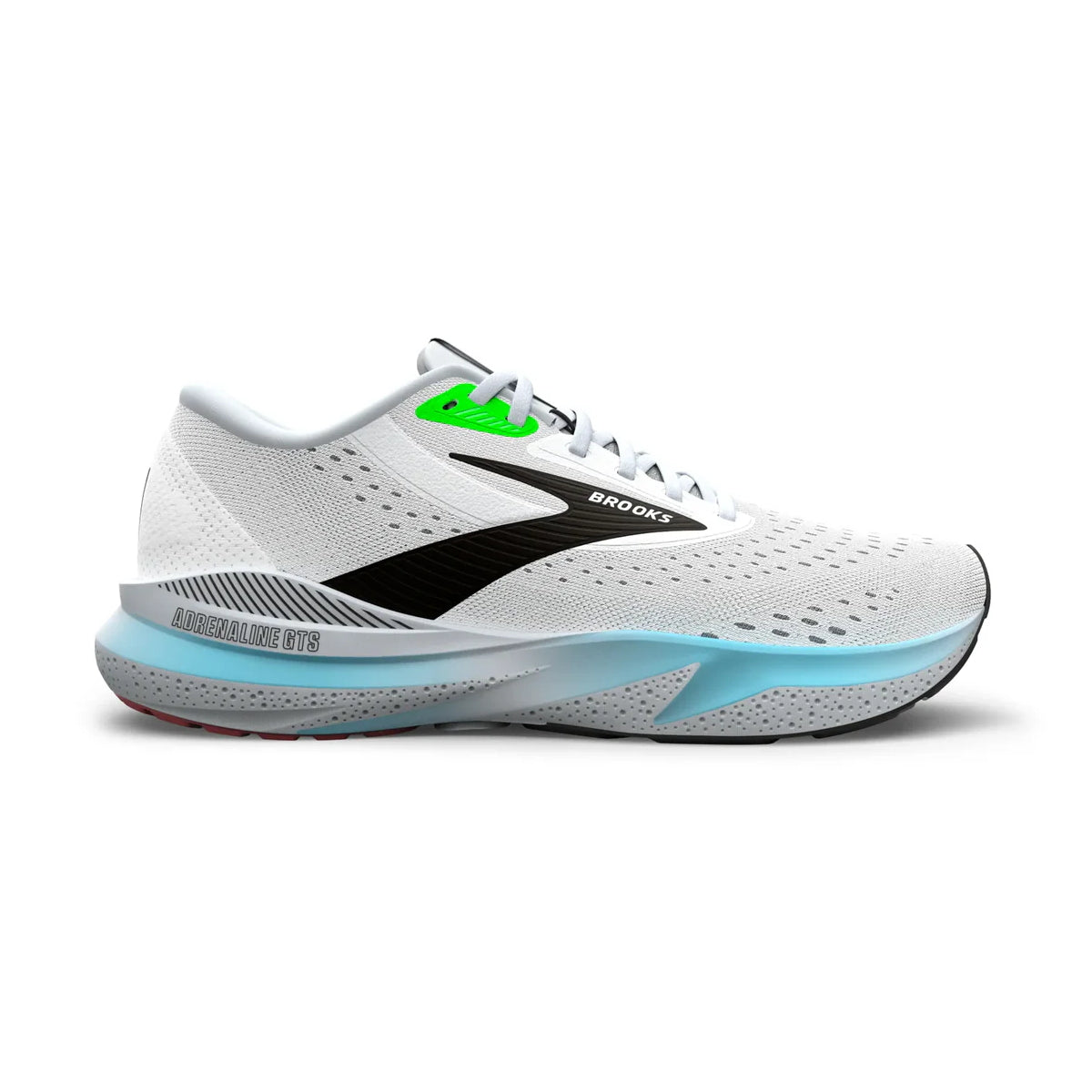 Brooks Adrenaline GTS 24, Laufschuhe, Herren, White/Gecko/Atomizer