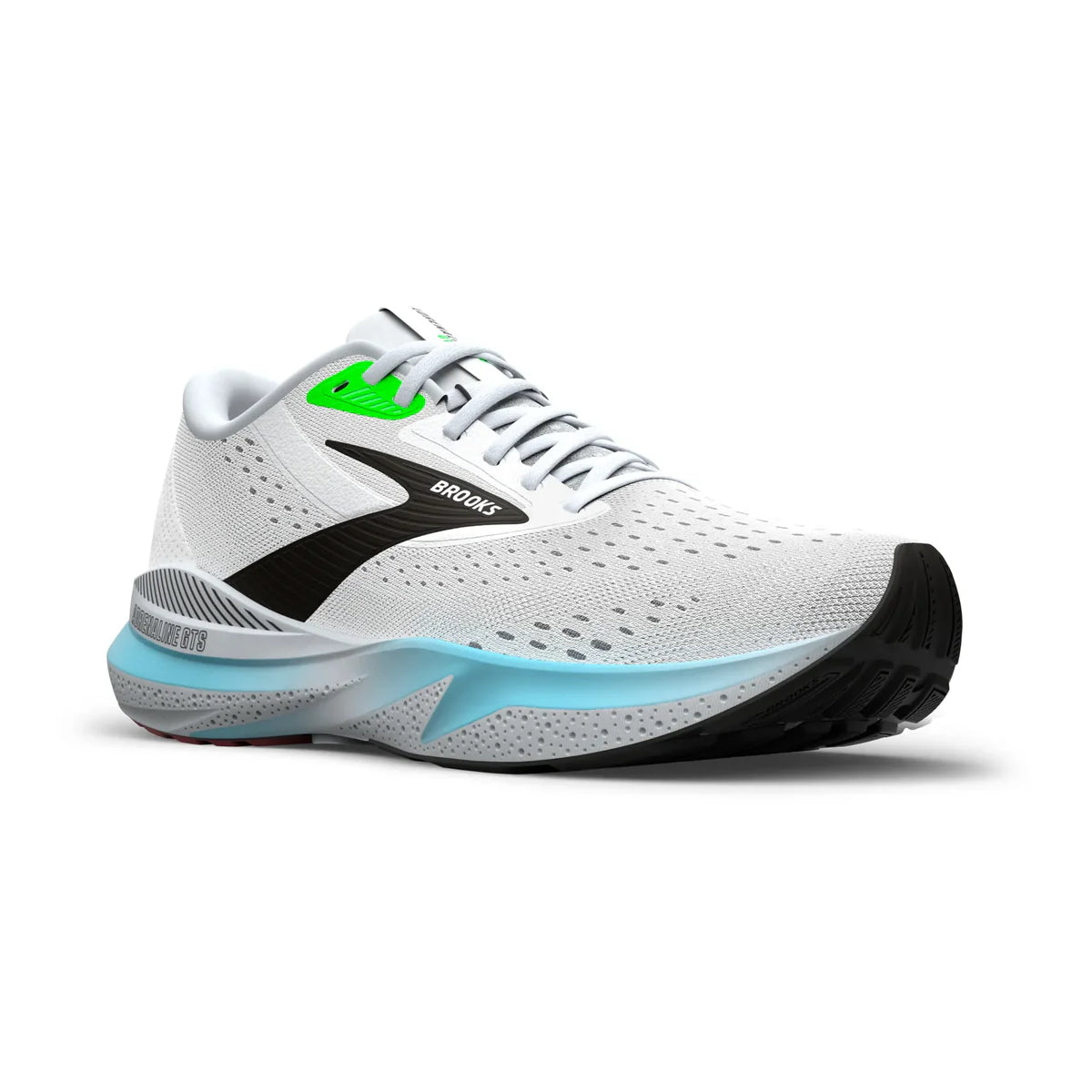 Brooks Adrenaline GTS 24, Laufschuhe, Herren, White/Gecko/Atomizer