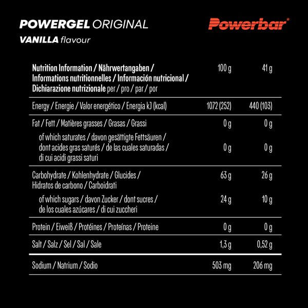 Powerbar Powergel Original, Vanille, 41g