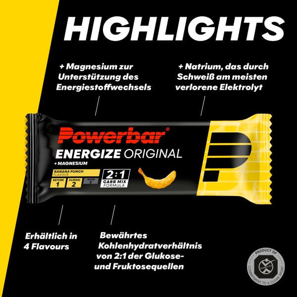 Powerbar Energize Original Riegel, Banana Punch, 55 g