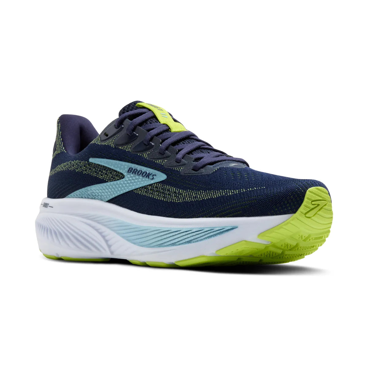 Brooks Ghost 17, Laufschue, Herren, Peacoat/Lime/Blue