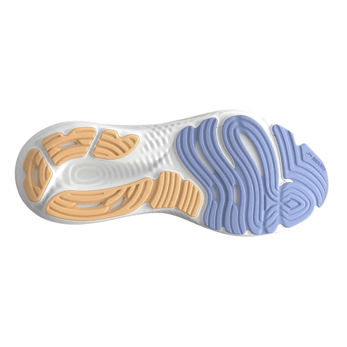 Brooks Glycerin 22 Damen Laufschuh – White/Blue Heron/Apricot
