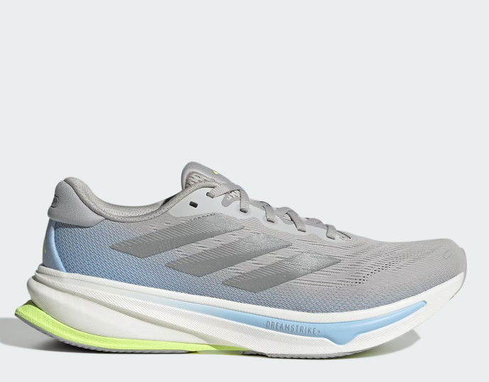 Adidas Supernova Solution 2, Laufschuh, Herren, Grey Two / Matte Silver / Hi-Res Yellow