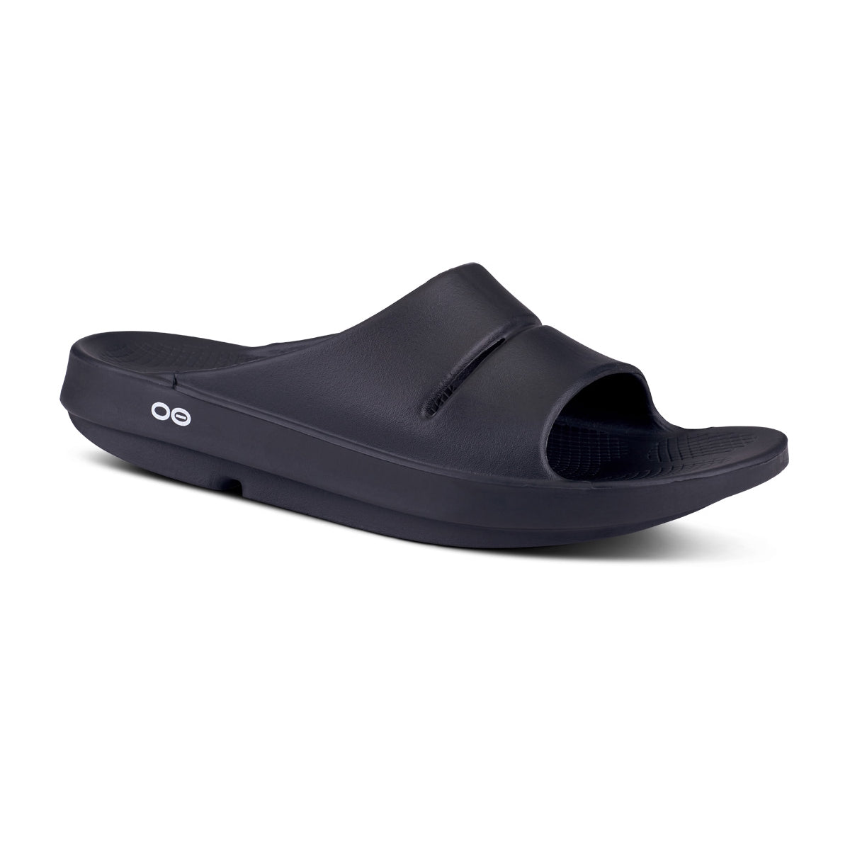 Oofos Ooahh Recovery Sandale, unisex, black