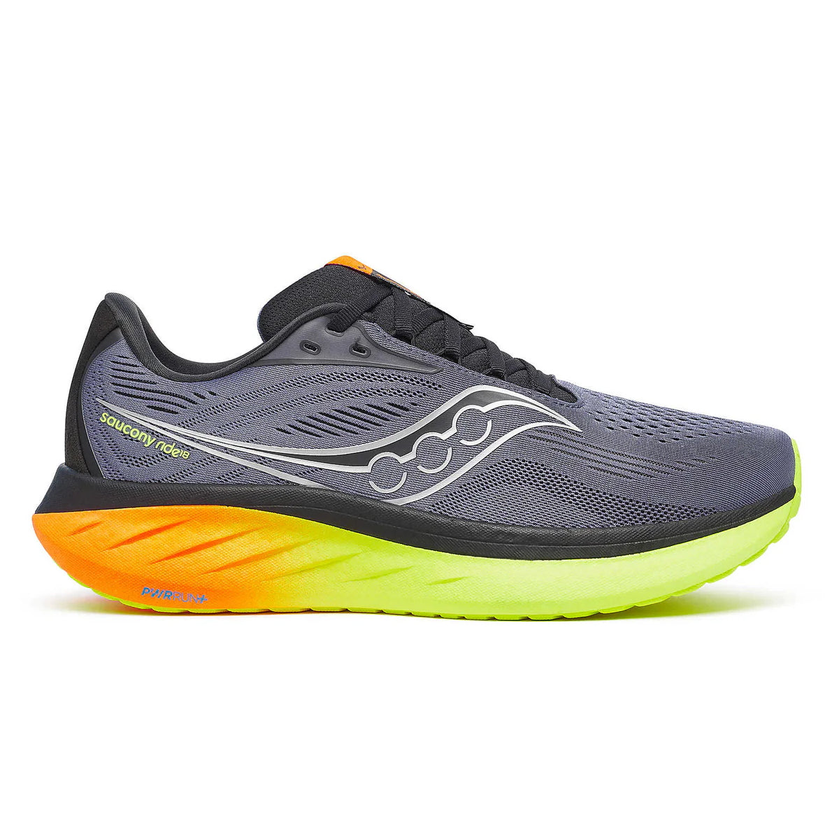 Saucony Ride 18, Laufschuh, Herren, Shadow/Vizi