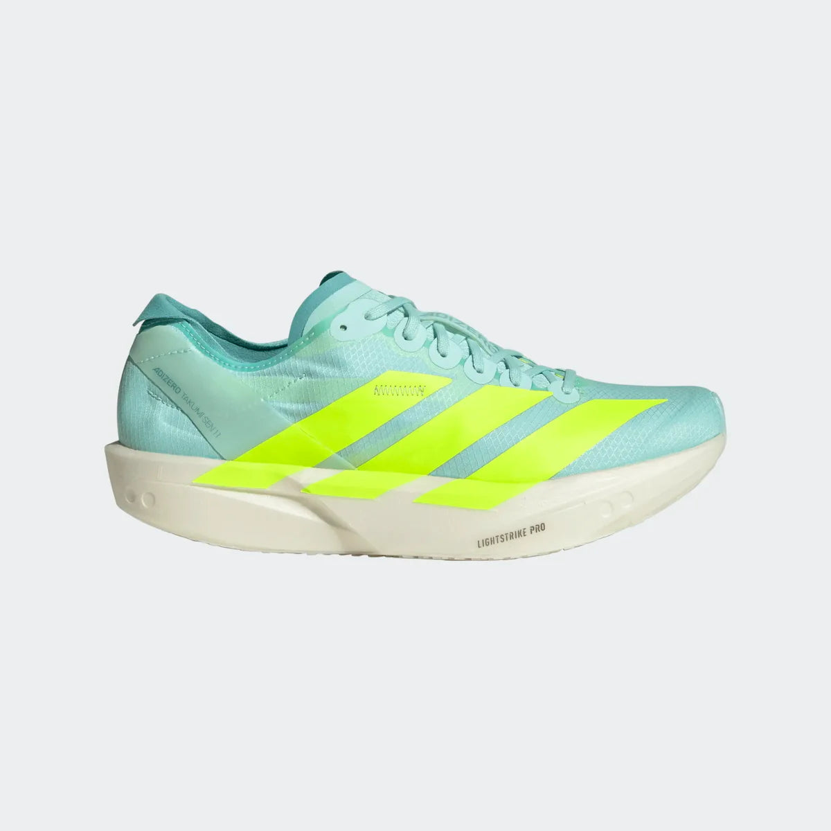 Adidas ADIZERO TAKUMI SEN 11, Laufschuh, Damen, Sea Flash Aqua/Lucid Lemon/Flash Aqua