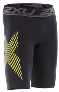 2XU Accelerate Compression Shorts, Herren, Black/Acid Lines