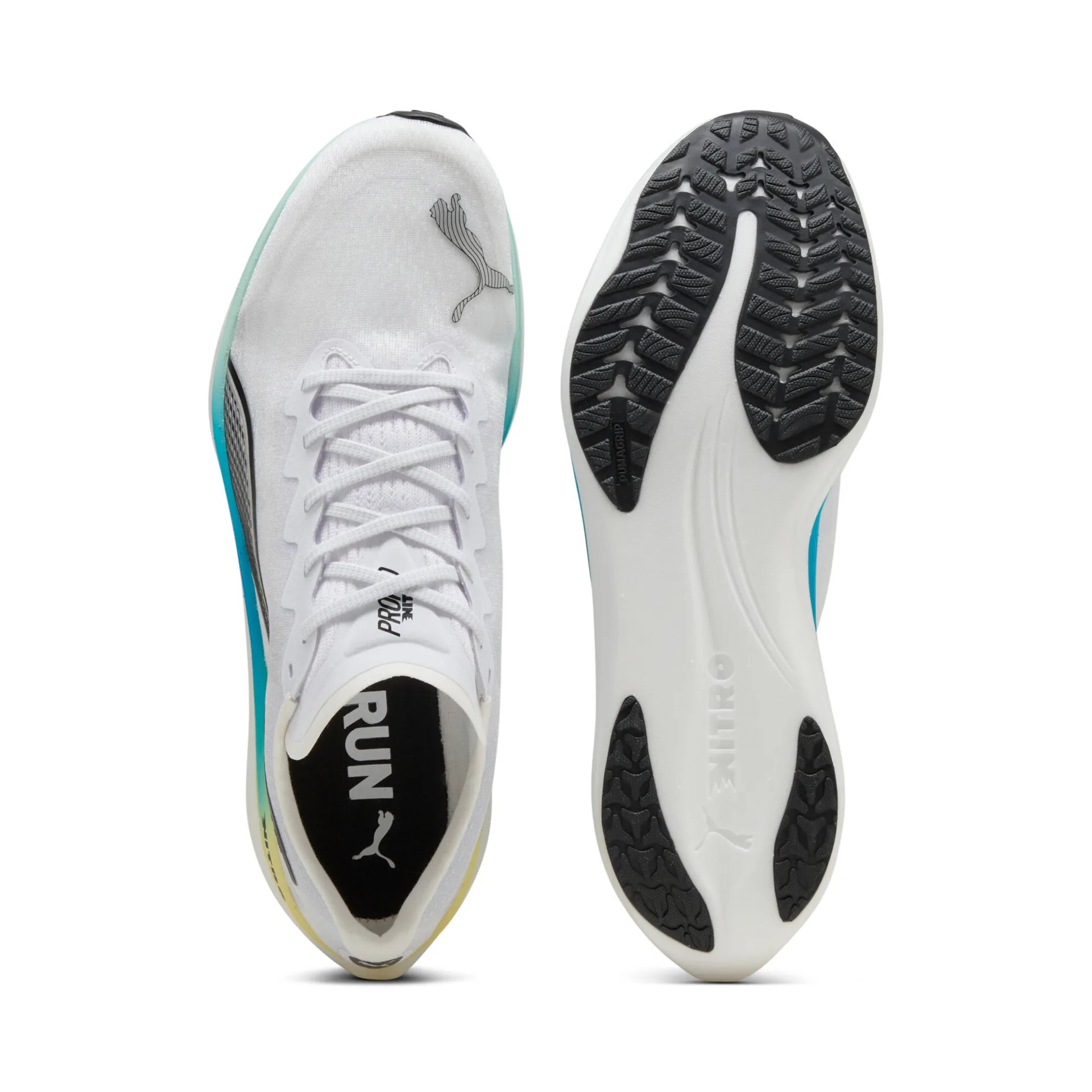Puma Propio Nitro, Laufschuhe, Herren, Puma White/Mint Melt