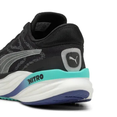 Puma Magnify NITRO 2 Herren Laufschuh – Black/Aquatic/Blue Crystal