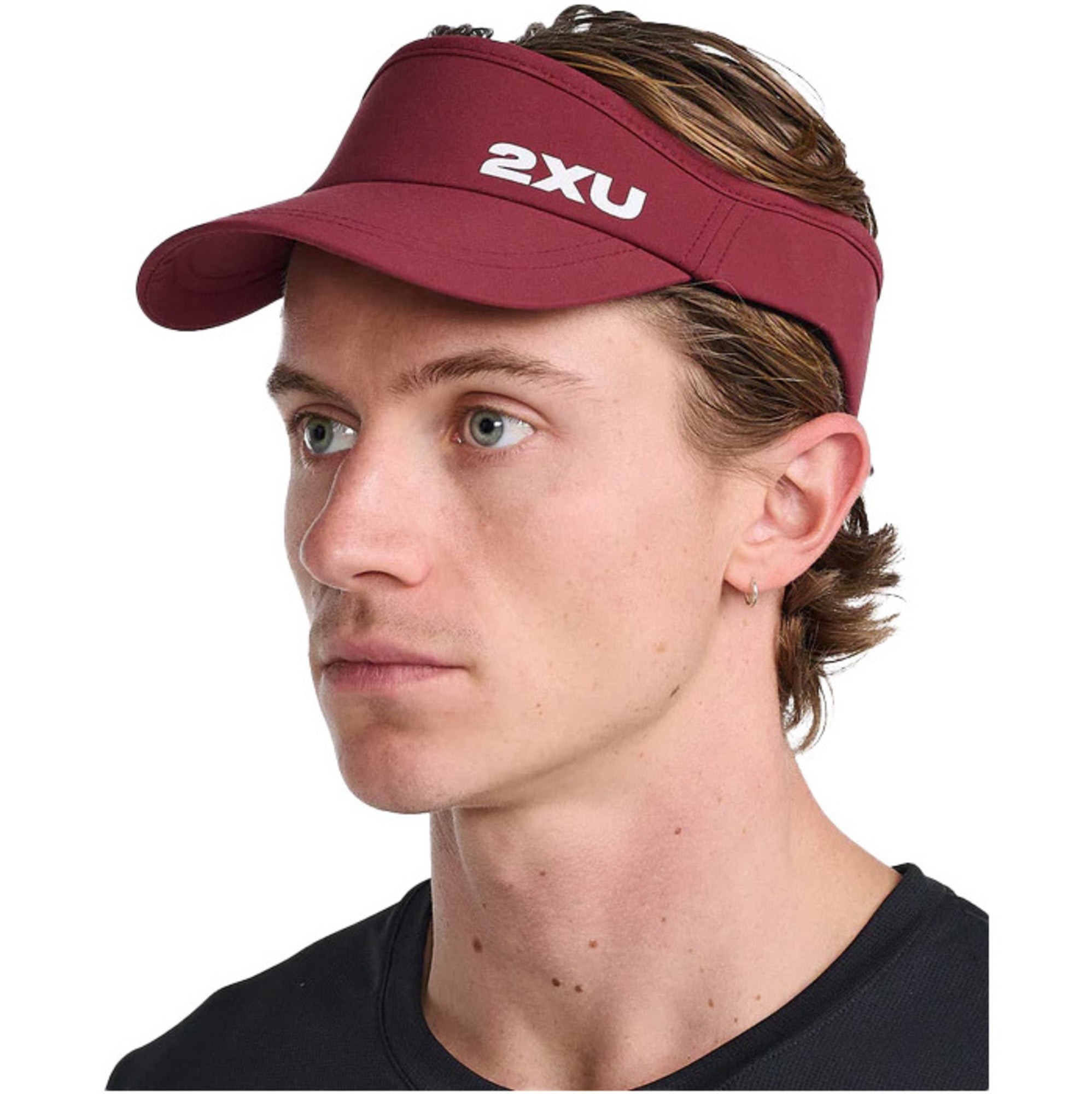 2XU Unisex Run Visor Truffle / White