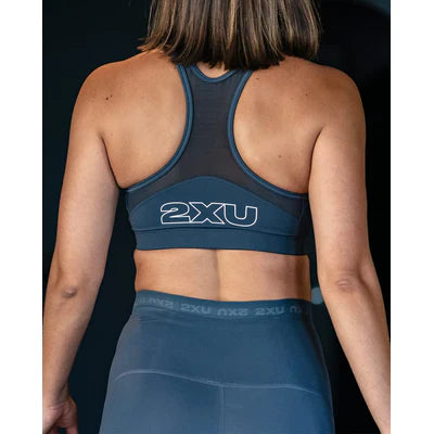 2XU Motion Zip Bra, Damen, dunkelgrau