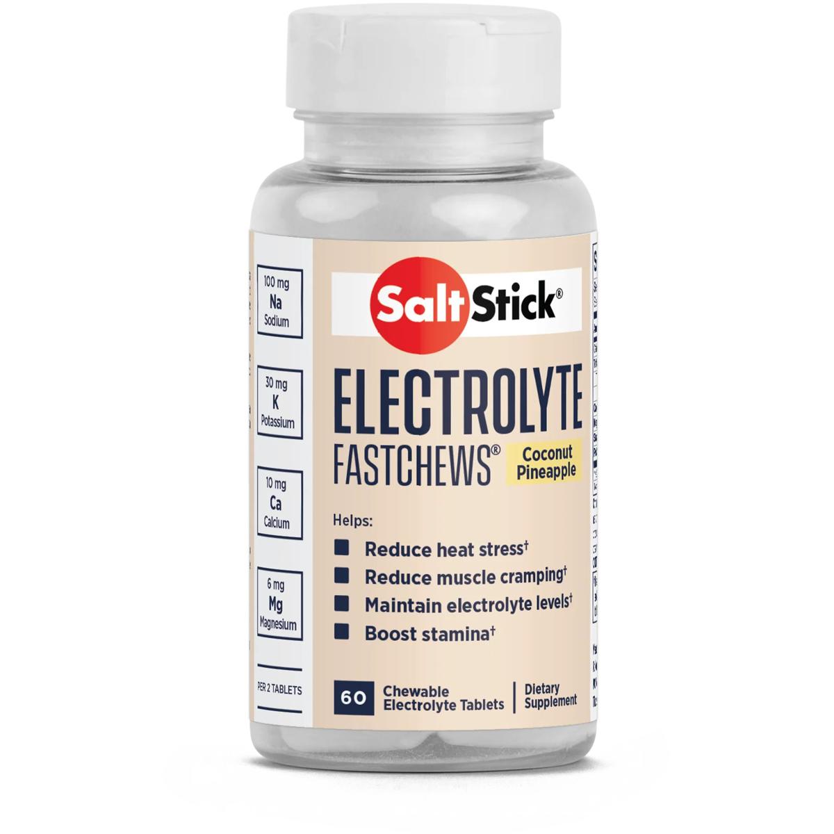 SaltStick Fastchews Coconut Pineapple, Elektrolyt-Kautabletten, 60 Stück, 96 g