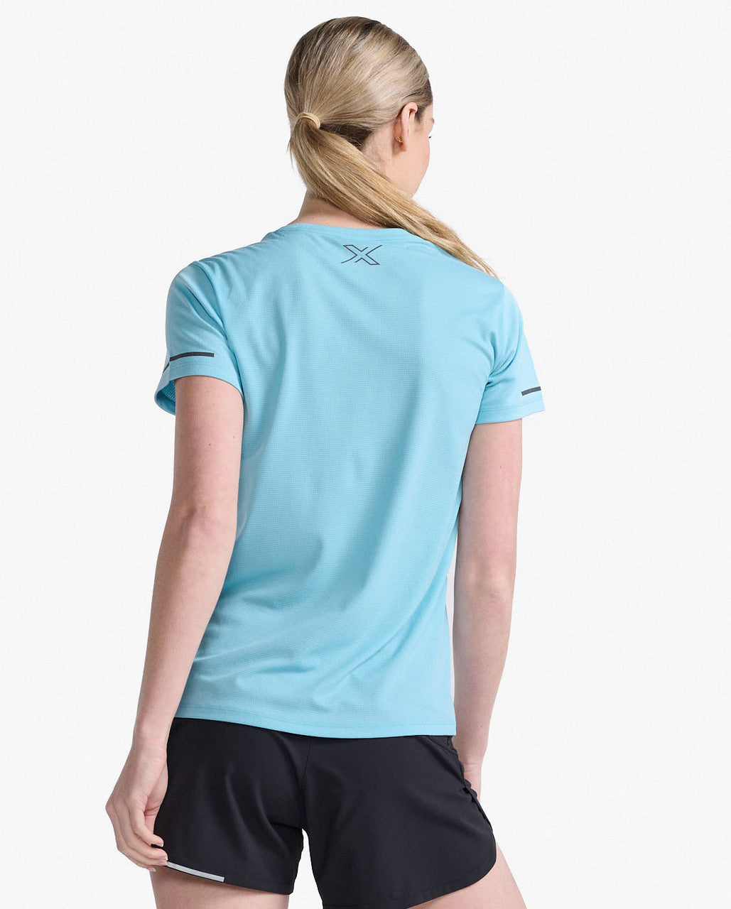 2XU Aero Tee, Laufshirt, Damen, Bluejay/Black Reflective