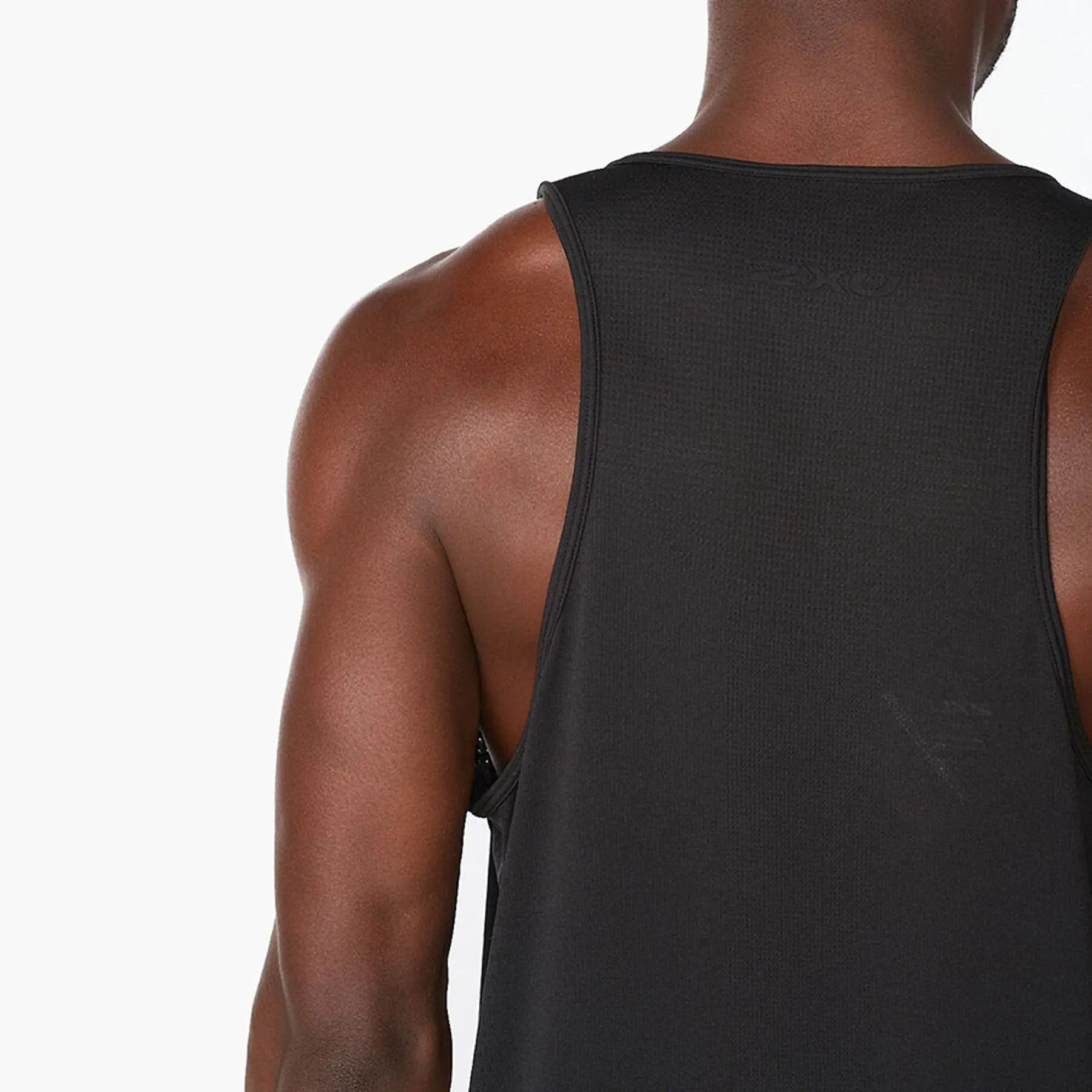 2XU Light Speed Tech Singlet, Herren, Black/Black Reflective