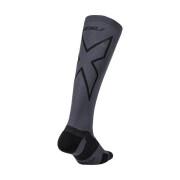 2XU VECTR L.Cush Full Length Socks, Titan/Black