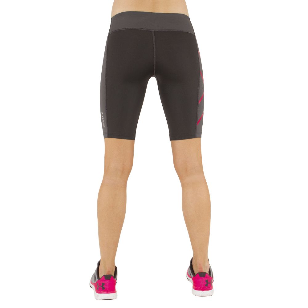 2XU Mid-Rise Compression Shorts, Damen, Ink/Cherry Pink