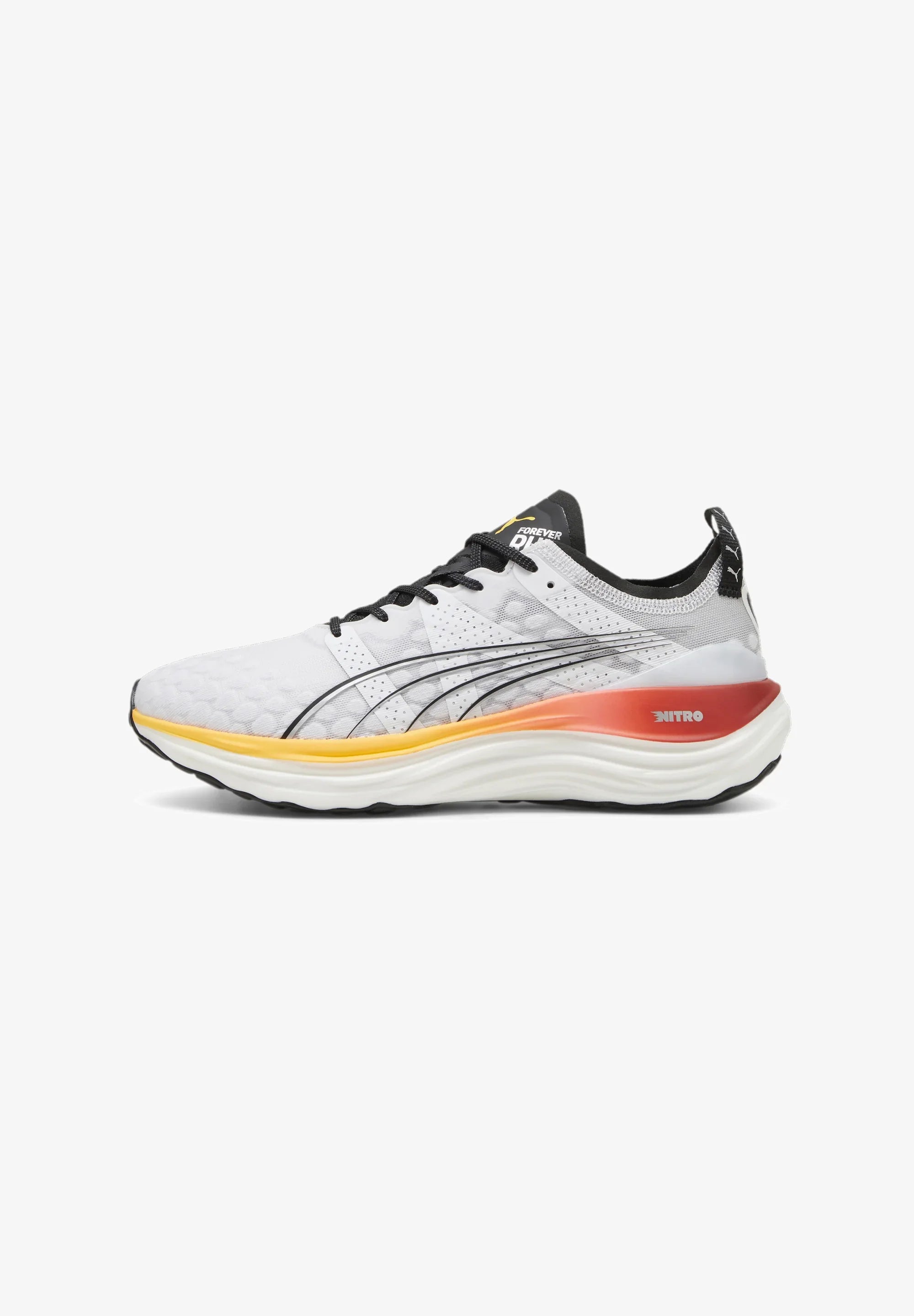 Puma ForeverRun NITRO, Laufschuhe, Herren, PUMA White-Sun Stream-Sunset Glow