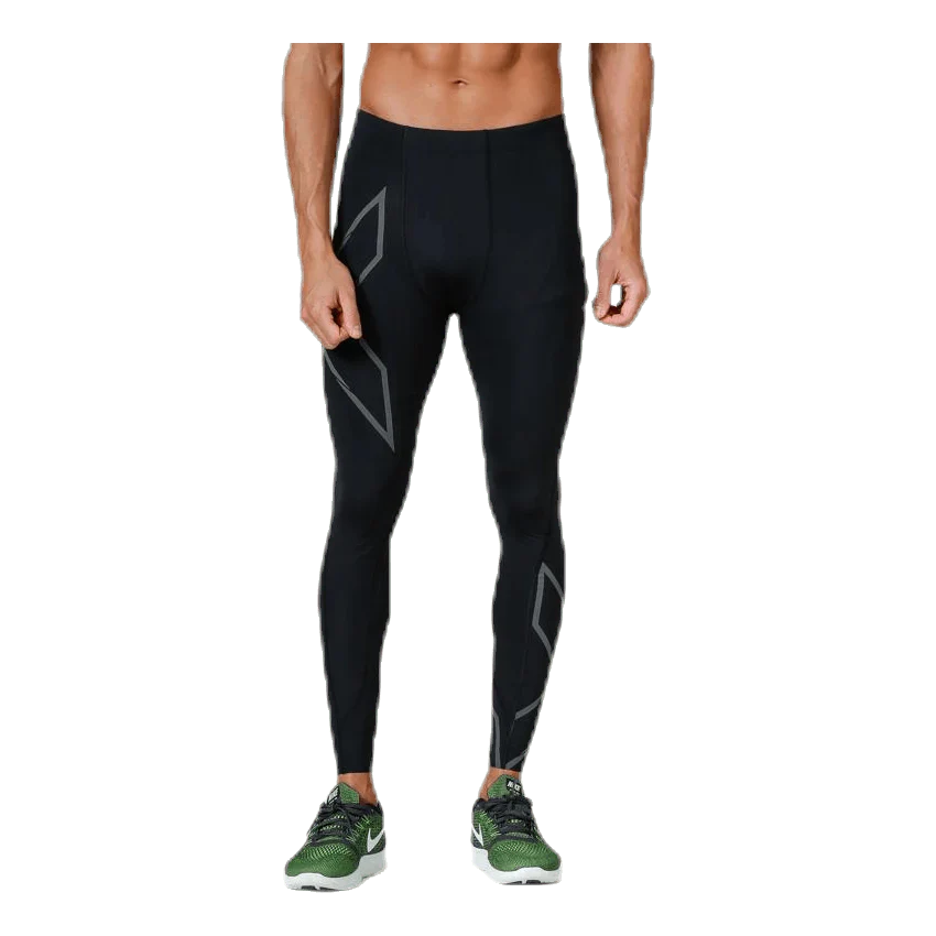 2XU MCS Run Compression Tights, Herren, Laufhose, black/black reflective