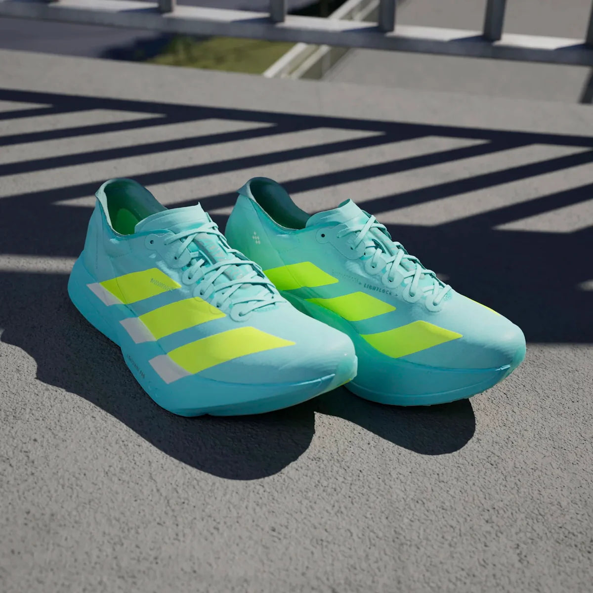 Adidas ADIZERO ADIOS PRO 4, Laufschuh, Herren, Flash Aqua / Lucid Lemon / Mint Ton