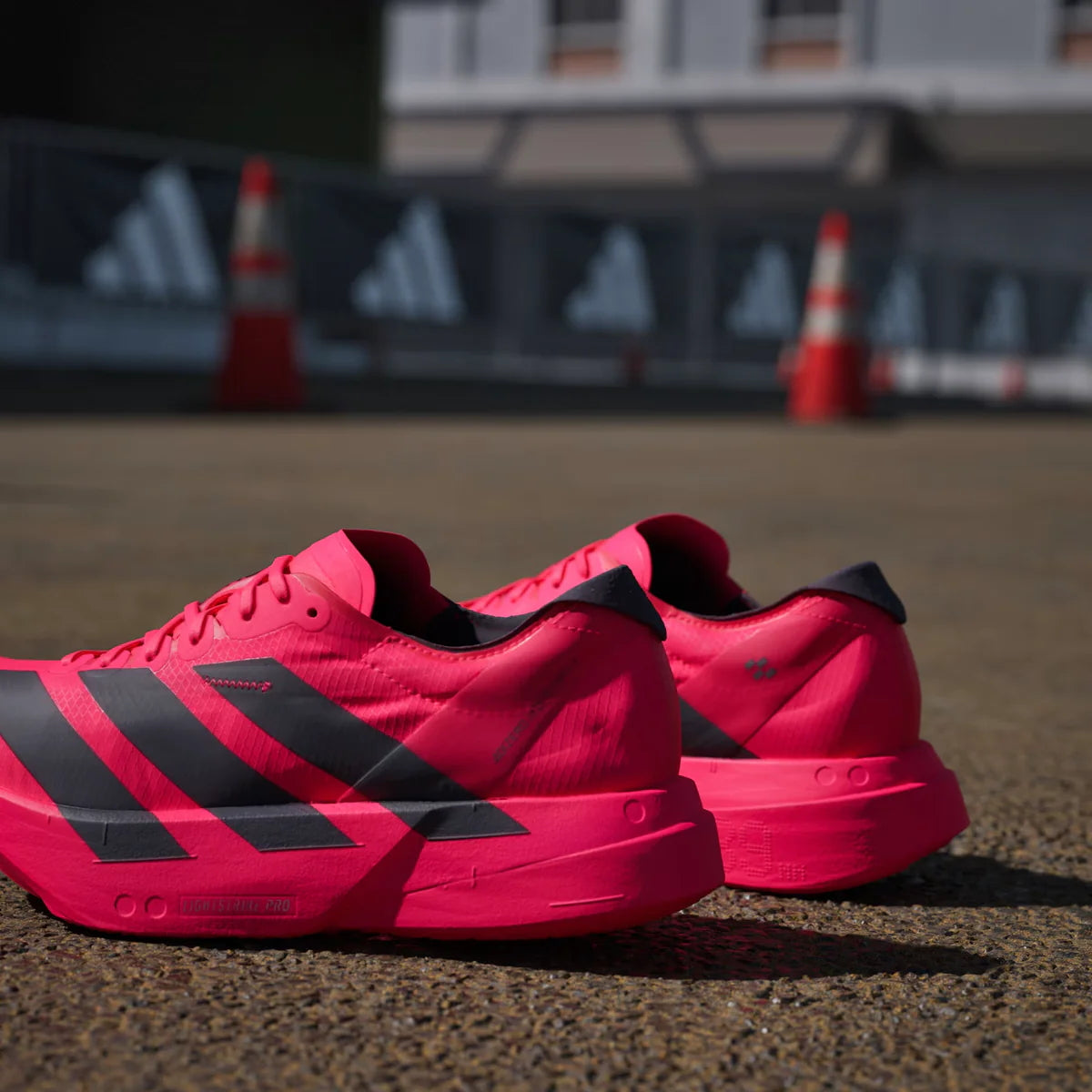 Adidas ADIZERO ADIOS Pro 4, Laufschuh, Damen, Lucid Red/Core Black/Lucid Red