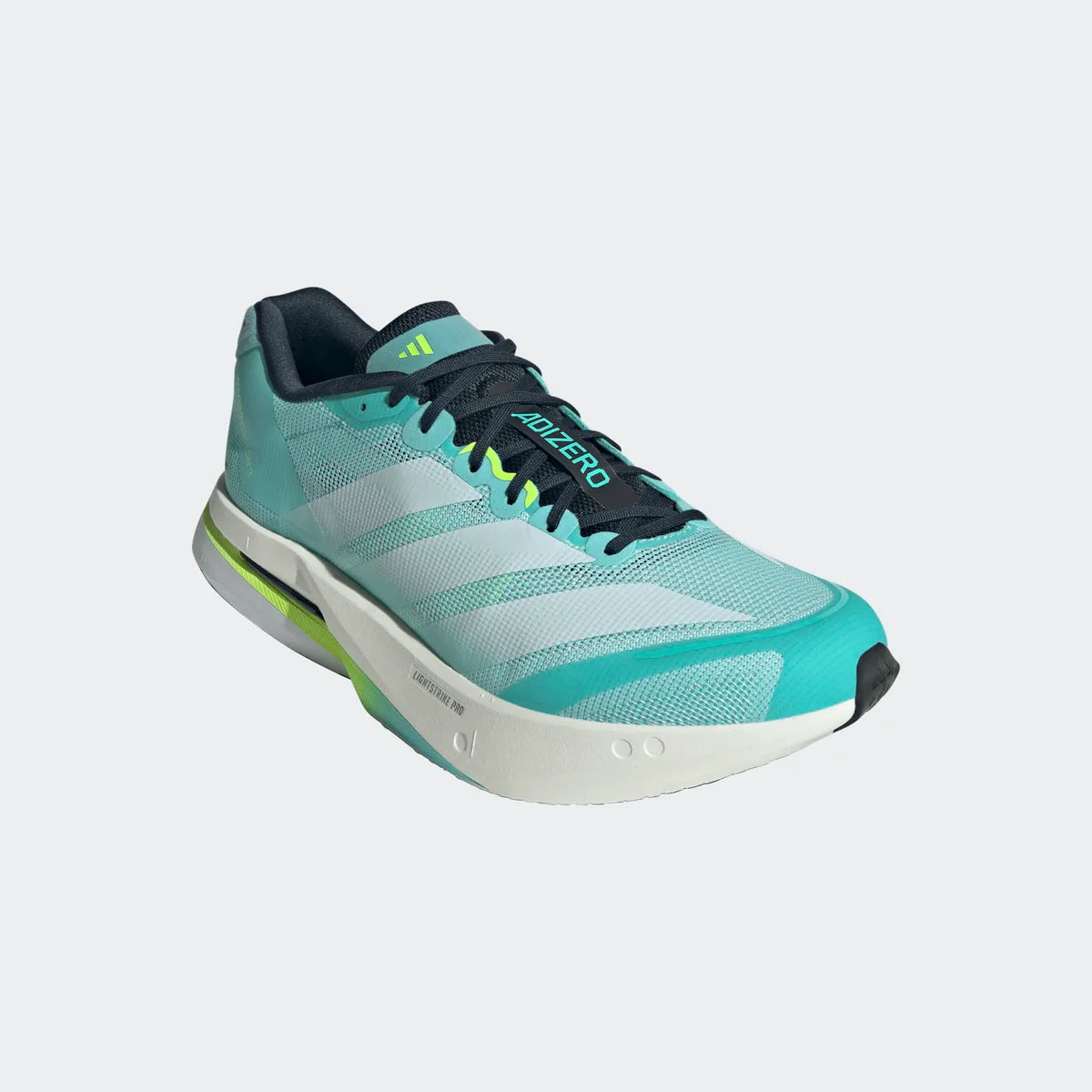 Adidas ADIZERO BOSTON 13, Laufschuh, Herrren, Flash Aqua/Cloud White/Lucid Lemon