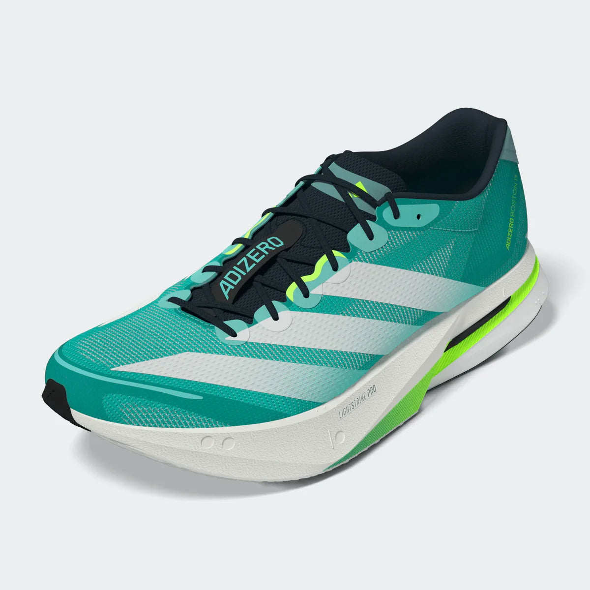 Adidas ADIZERO BOSTON 13, Laufschuh, Herrren, Flash Aqua/Cloud White/Lucid Lemon