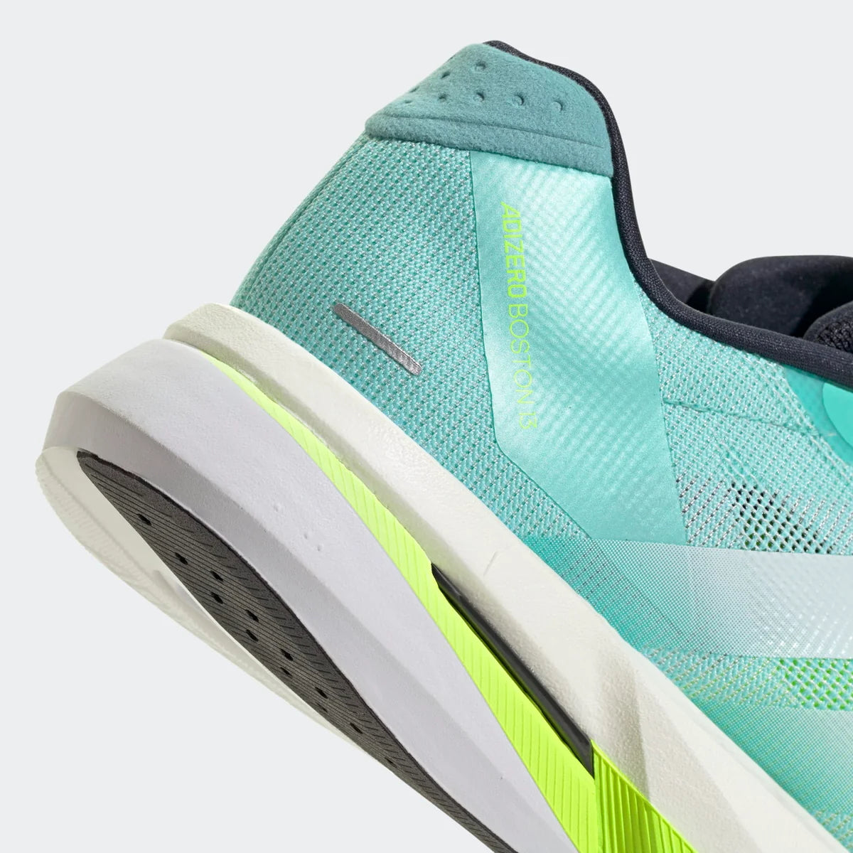 Adidas ADIZERO BOSTON 13, Laufschuh, Herrren, Flash Aqua/Cloud White/Lucid Lemon