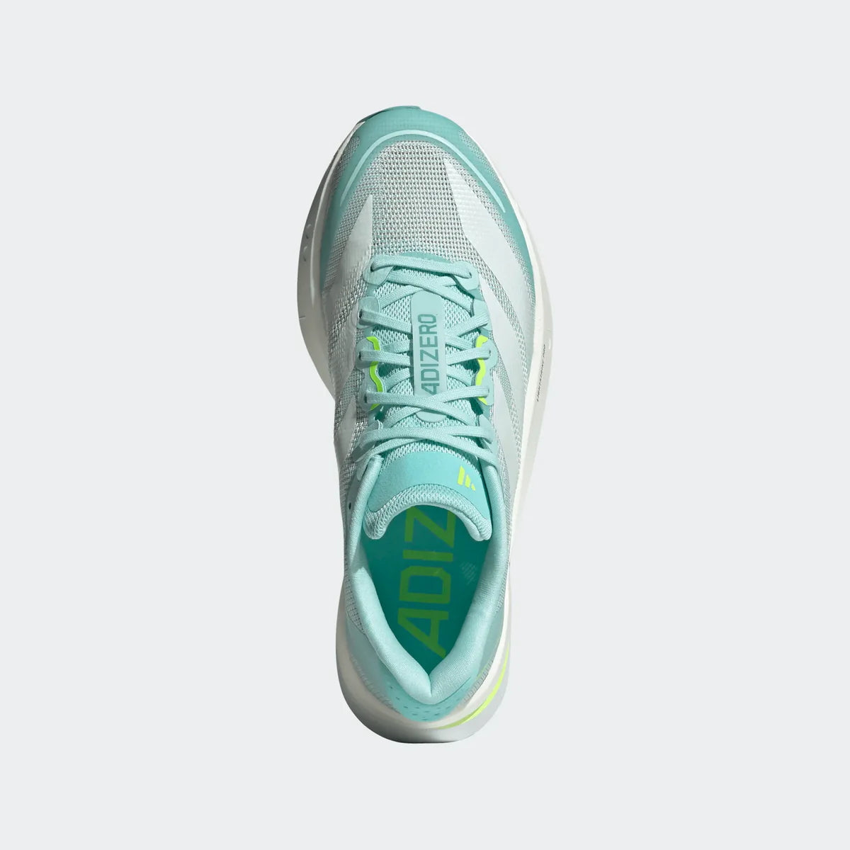 Adidas ADIZERO BOSTON 13, Laufschuh, Damen, Semi Flash Aqua/Zero Metalic/Lucid Lemon