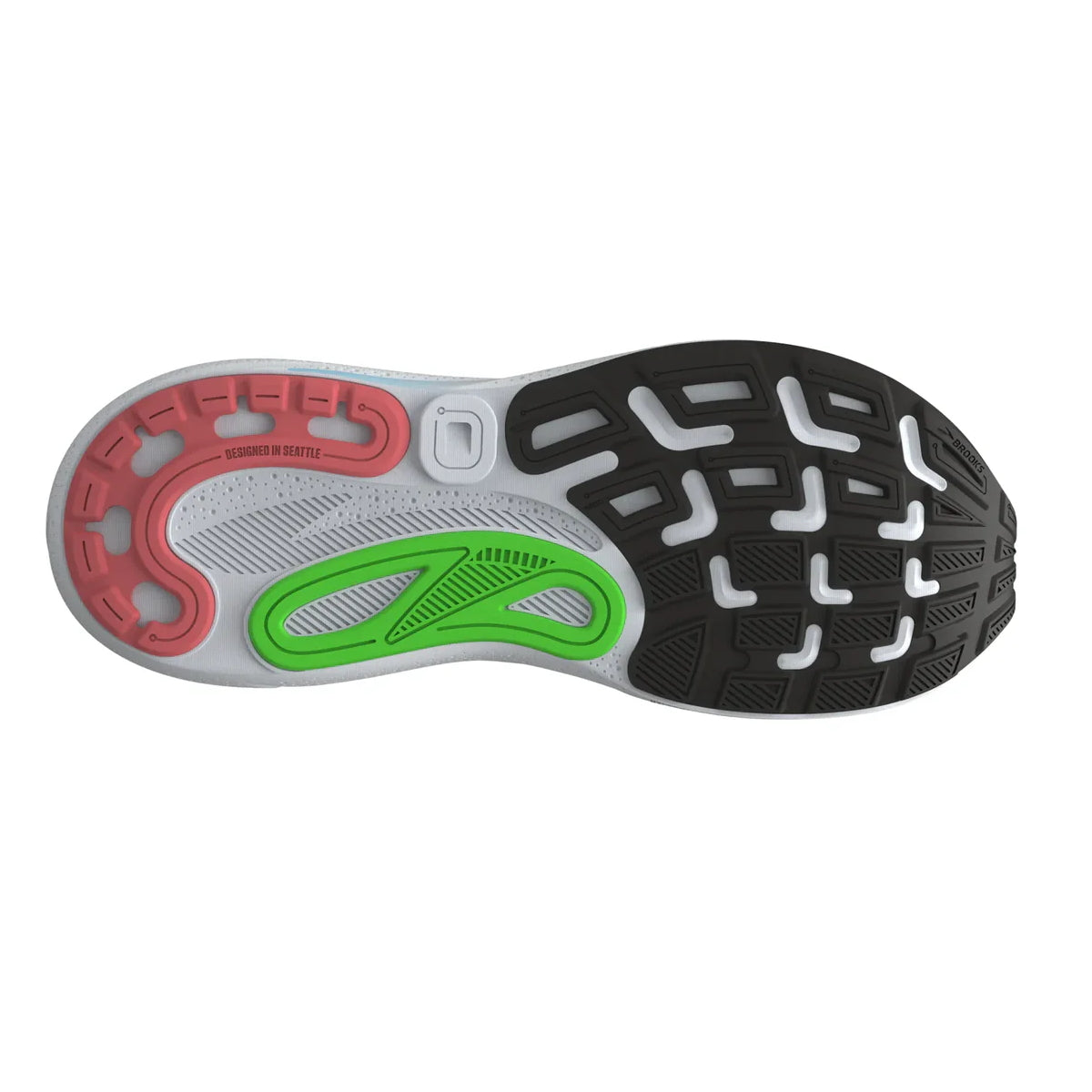 Brooks Adrenaline GTS 24, Laufschuhe, Herren, White/Gecko/Atomizer