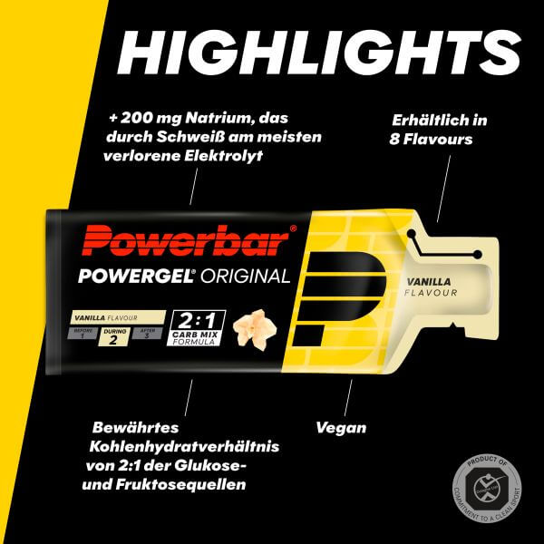 Powerbar Powergel Original, Vanille, 41g, MHD 2/26