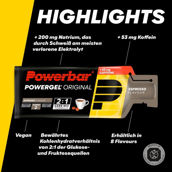 Powerbar Powergel Original, Espresso, 41g, MHD 3/26