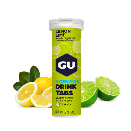 GU Hydration Tabs, Brew Tablets 12 Stück, Lemon Lime