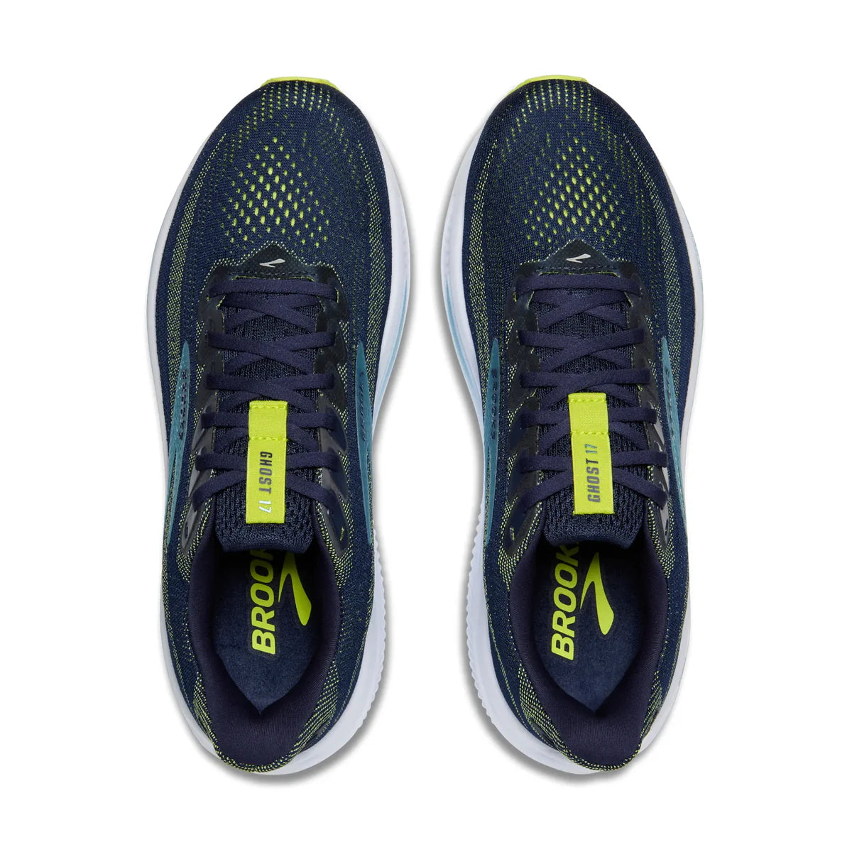 Brooks Ghost 17, Laufschue, Herren, Peacoat/Lime/Blue