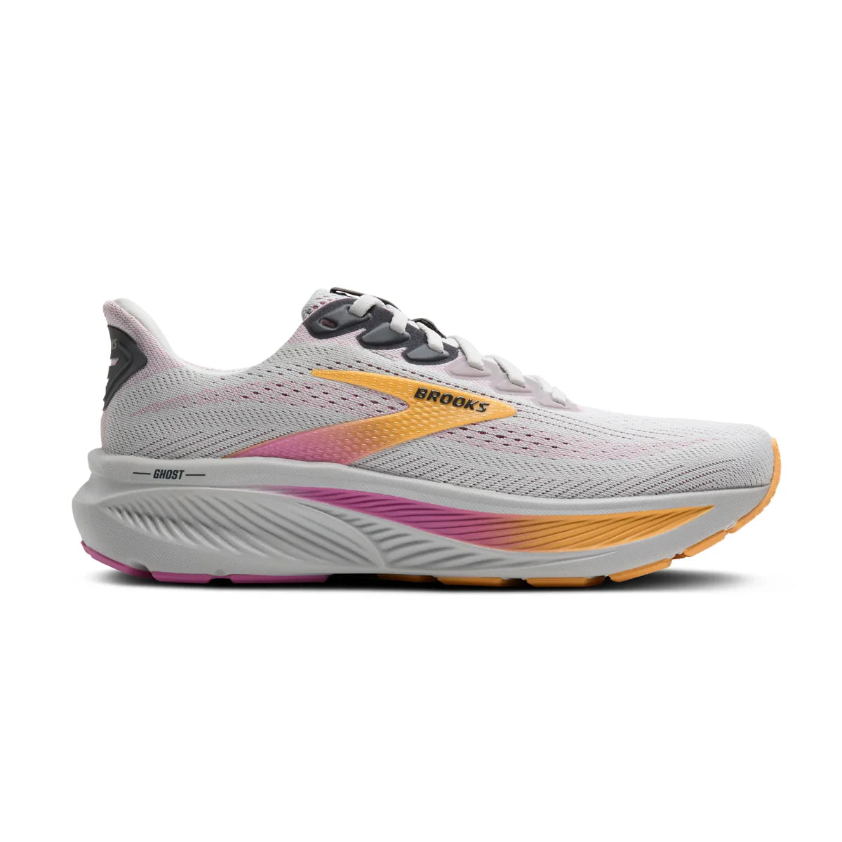 Brooks Ghost 17, Laufschuh, Damen, Oyster/Apricot/Pink