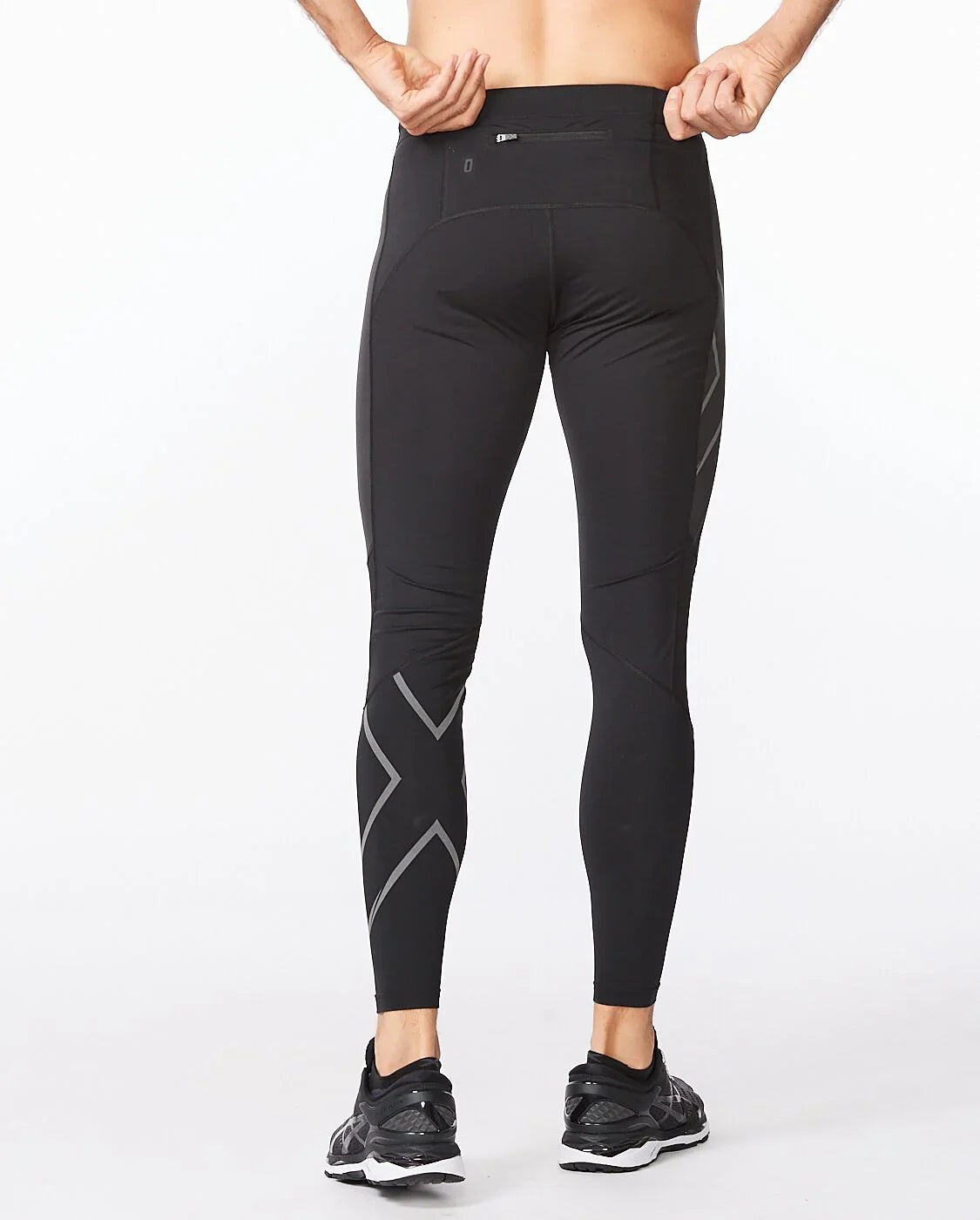 2XU Ignition Shield Compression Tights, Herren,Black/Black Reflective