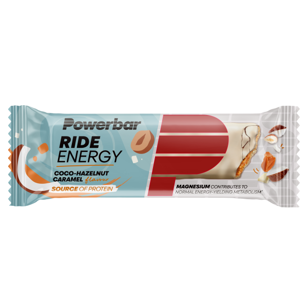 Powerbar Ride Energy Riegel, Kokos/Haselnuss/Karamell, MHD 1/26