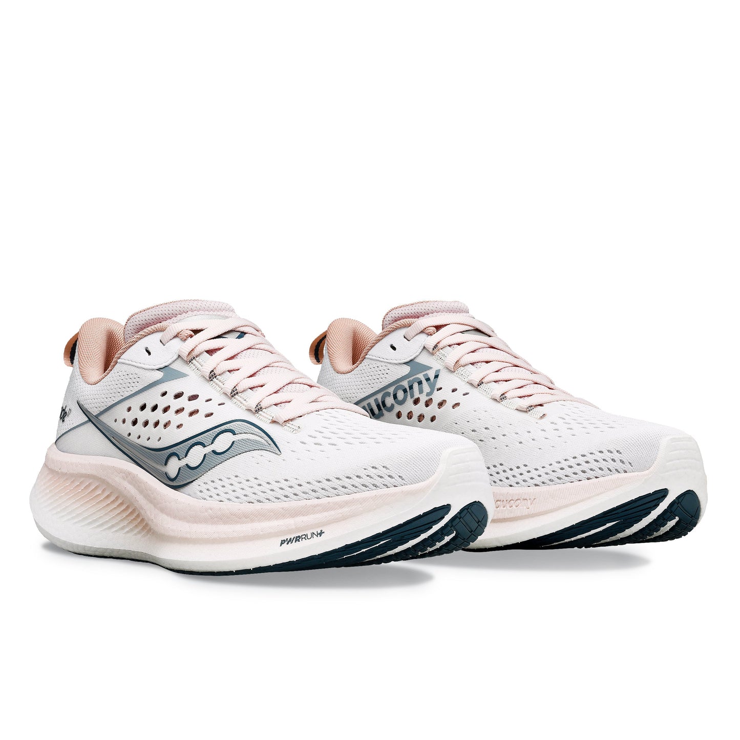 Saucony Ride 17, Laufschuhe, Damen, White/Lotus