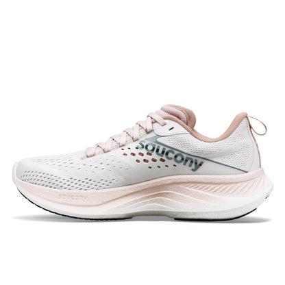 Saucony Ride 17, Laufschuhe, Damen, White/Lotus