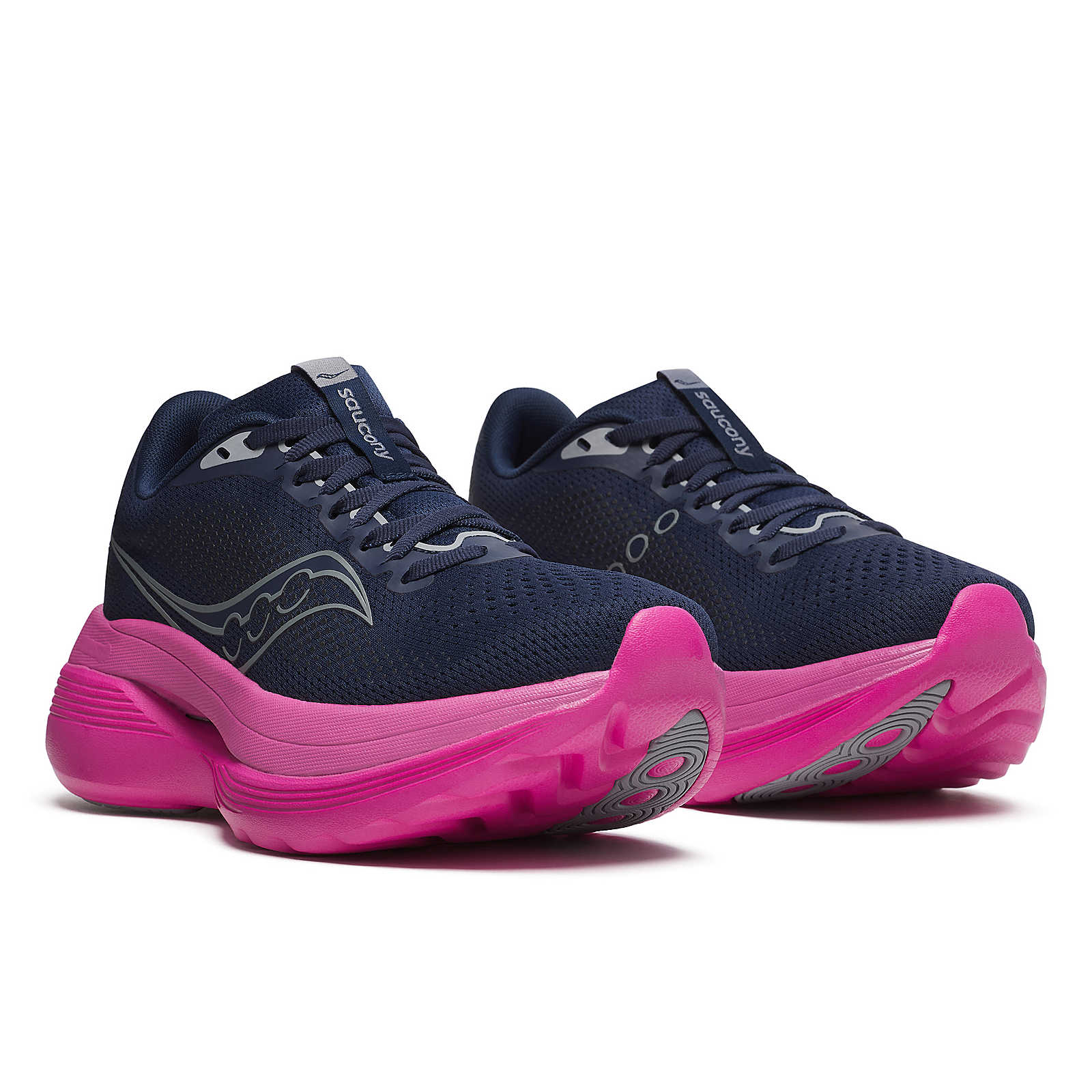 Saucony Endorphin Trainer, Laufschuh, Damen, Navy/Fuchsia