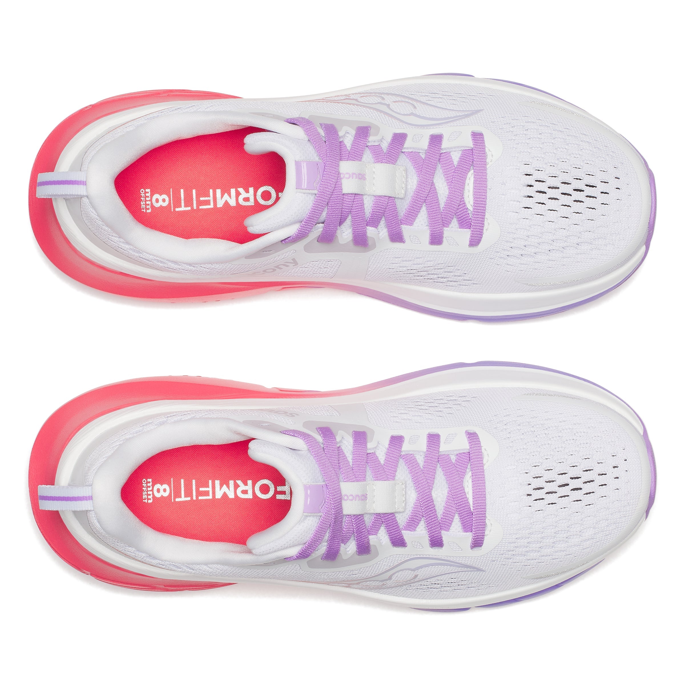 Saucony Guide 18, Laufschuhe, Damen, White/Crocus